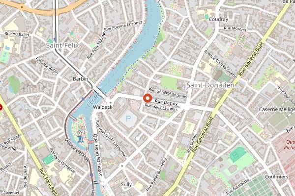 Map showing Sauge in Nantes