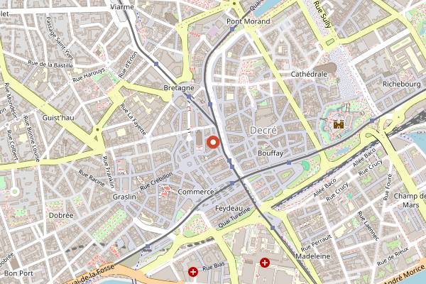 Map showing BAO DAO in Nantes