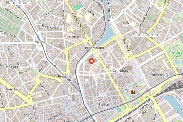 Map showing Ezope in Nantes