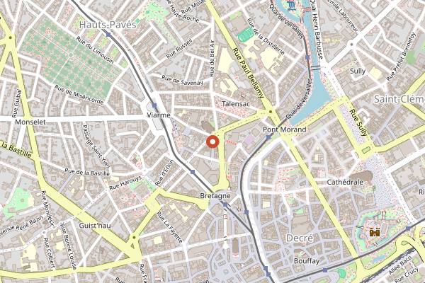 Map showing Kombu in Nantes