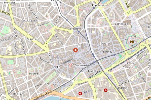 Map showing Morfal in Nantes