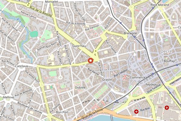 Map showing Melon in Nantes