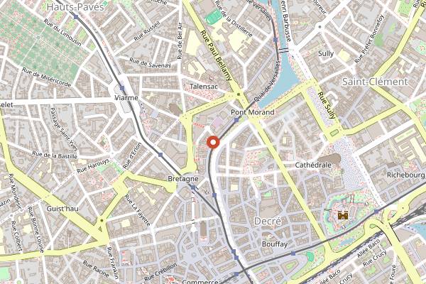 Map showing Obbo in Nantes