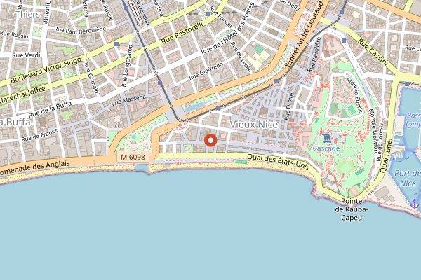 Map showing Maison Auer in Nice