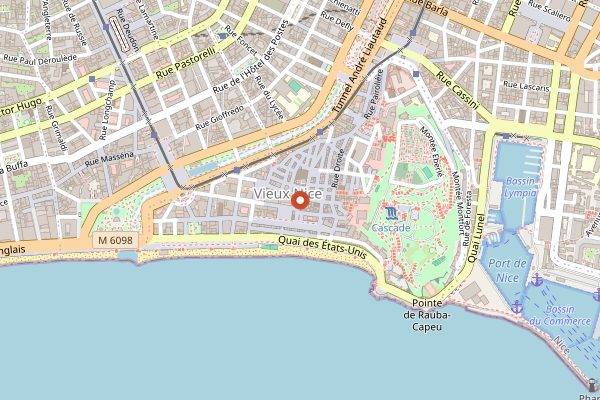 Map showing Patisseries LAC Saint Gaetan in Nice