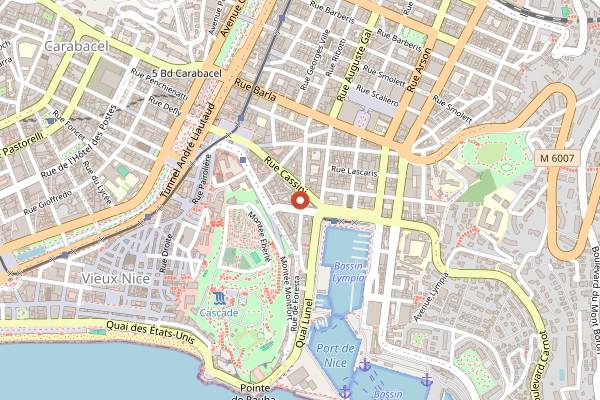 Map showing Pistache in Nice