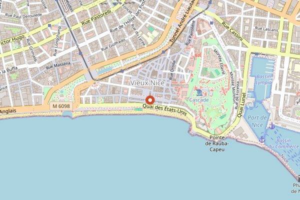 Map showing Pop o Thym in Nice