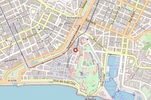 Map showing Brume Coffee Nice in Nice