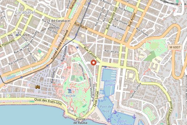 Map showing Onice in Nice