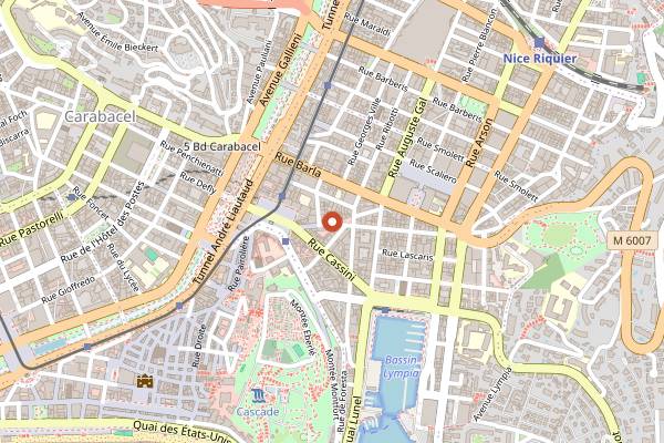Map showing Kalos in Nice