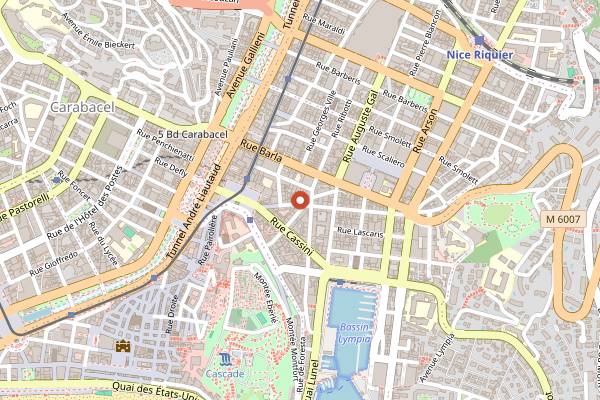 Map showing Posto 17 in Nice