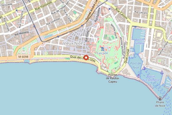 Map showing Movida in Nice