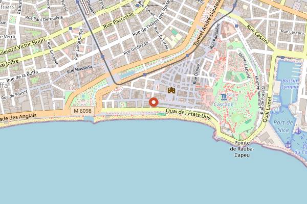 Map showing Casa Leya in Nice