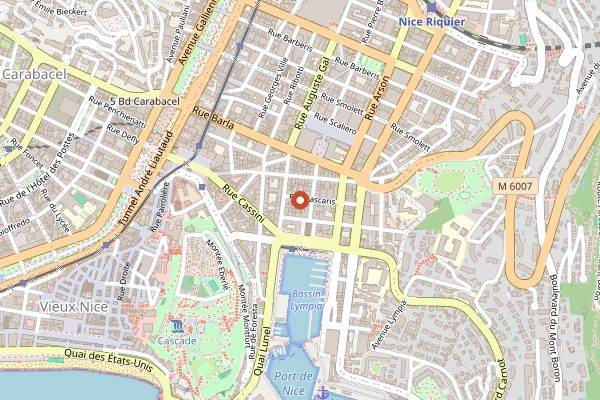 Map showing JAN in Nice