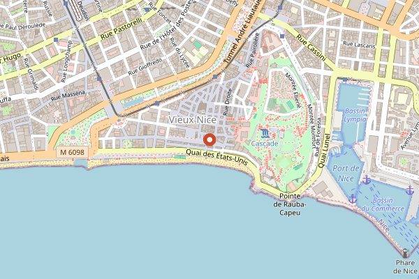 Map showing Le Safari in Nice