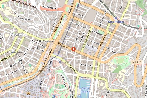 Map showing Le Socle in Nice