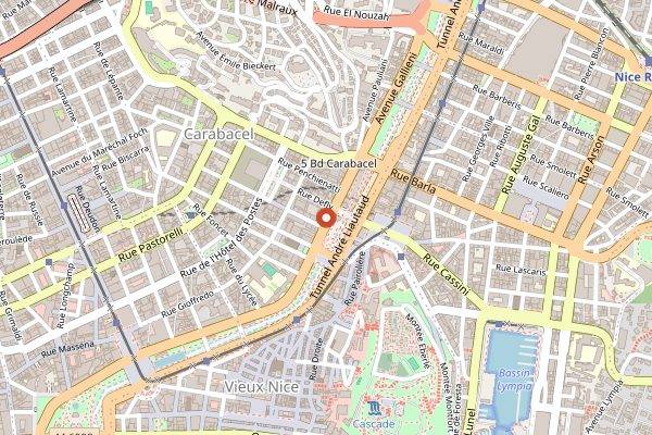 Map showing Lou Balico in Nice