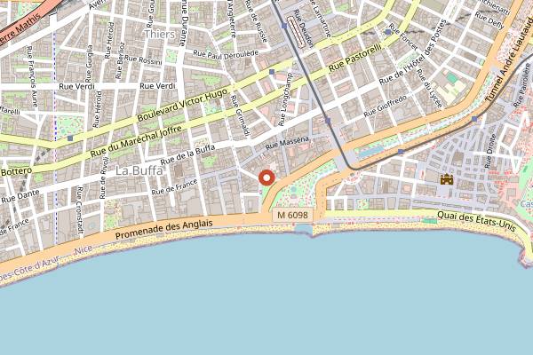Map showing Taulissa in Nice