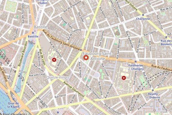 Map showing Blé Sucré in Paris