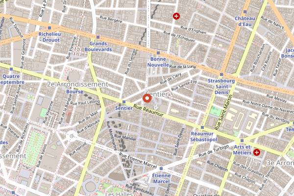 Map showing Boneshaker Donuts in Paris