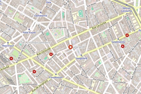 Map showing Boulangerie Pâtisserie l'Équilibre in Paris