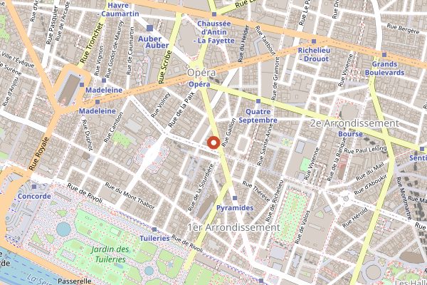 Map showing Cédric Grolet Opéra in Paris