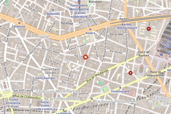Map showing Mamiche in Paris