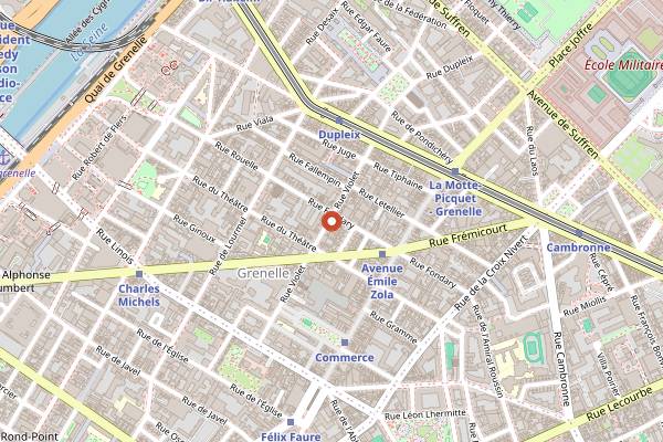 Map showing Panade in Paris