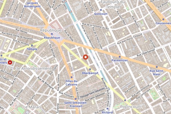 Map showing Utopie in Paris