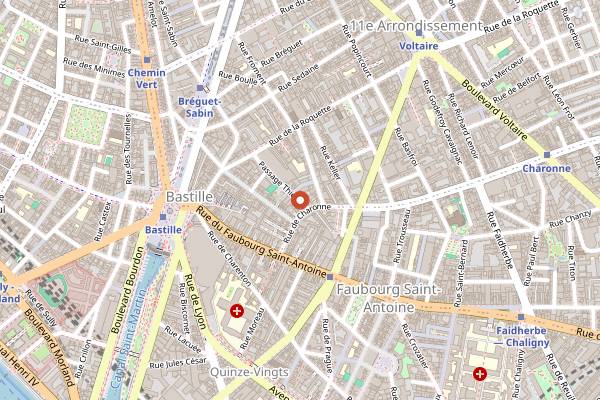 Map showing Atomic Cat in Paris