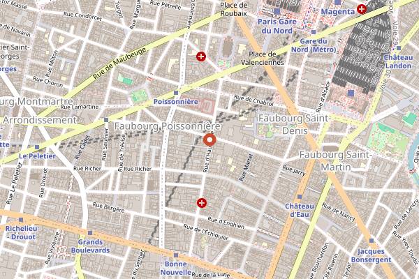 Map showing Divine Cocktail Bar in Paris