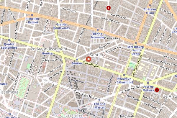 Map showing Hoppy Corner in Paris