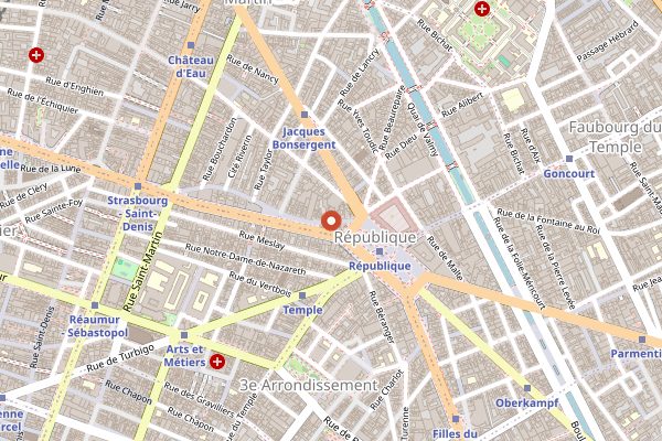 Map showing Lavomatic in Paris
