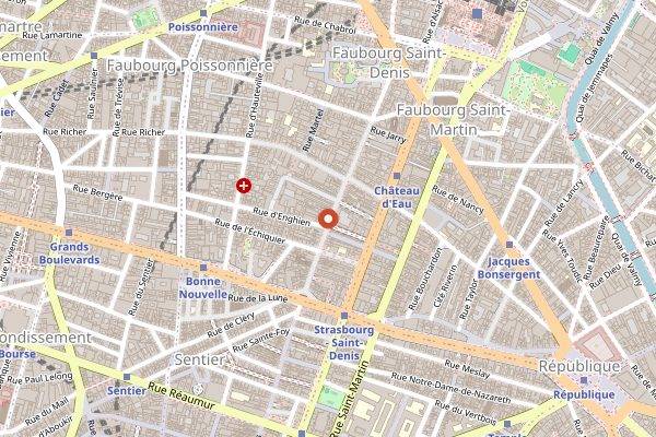 Map showing Le Syndicat in Paris