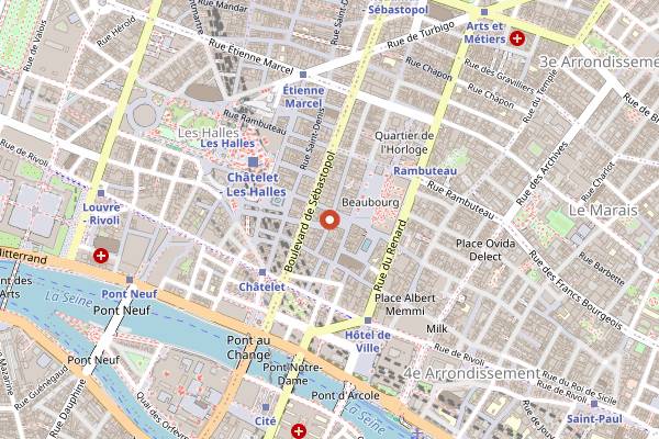 Map showing Oculto in Paris
