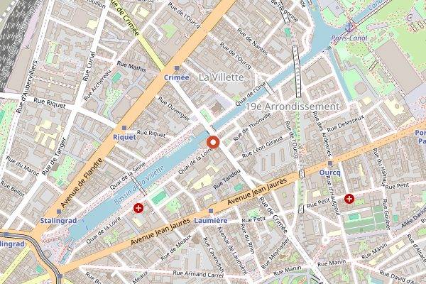 Map showing Paname Brewing Company in Paris