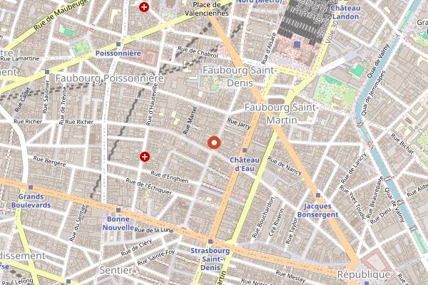 Map showing 5 Pailles in Paris