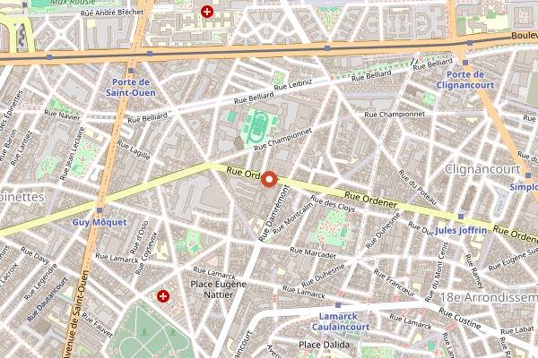 Map showing B.O.U.L.O.M in Paris