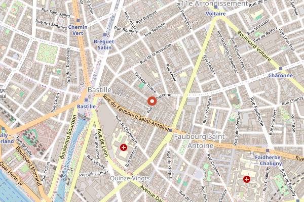 Map showing L'Atelier Saisonnier in Paris