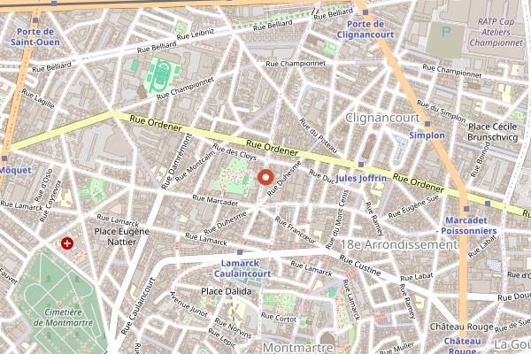 Map showing Il Brigante in Paris