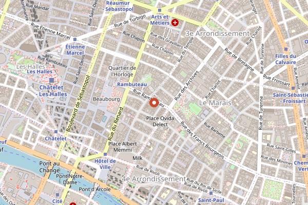 Map showing JANET by Homer in Paris