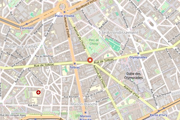 Map showing Phở Bánh Cuốn 14 in Paris