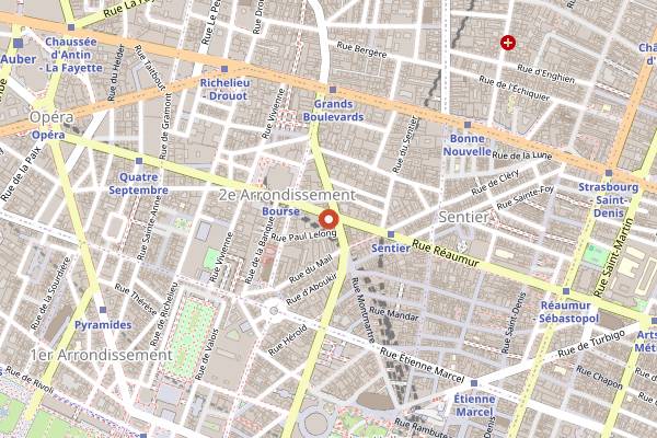 Map showing Pizzeria Popolare in Paris