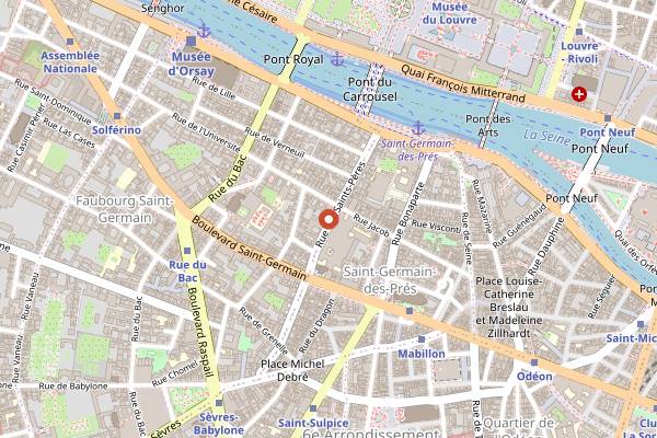 Map showing Apégo in Paris