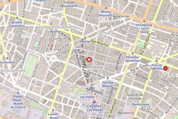 Map showing Cloud Cakes in Paris