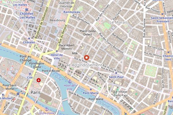 Map showing Little Café in Paris