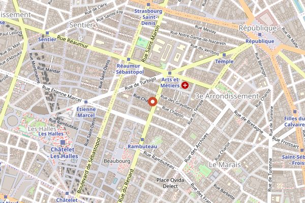 Map showing Loustic in Paris