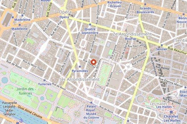 Map showing Telescope in Paris