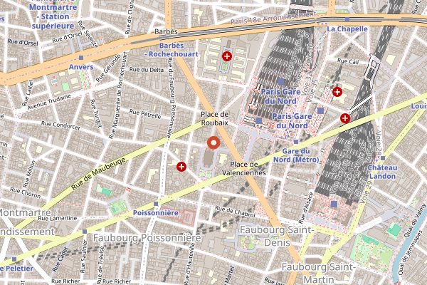 Map showing Chez Michel in Paris