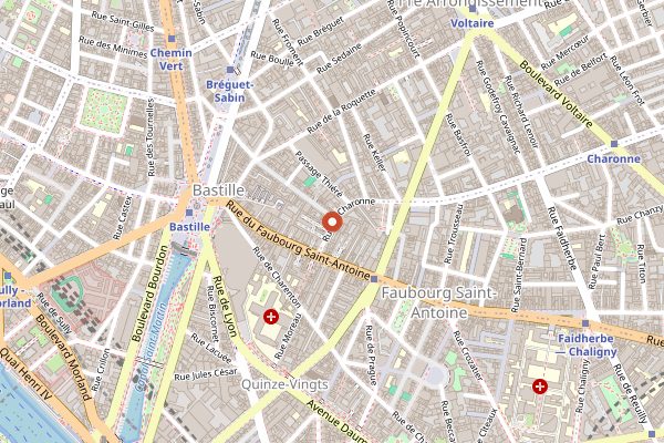 Map showing Chez Paul in Paris